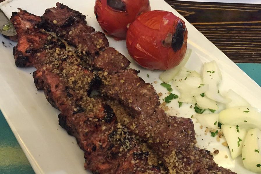 Kabab torsh — northern Iranian sour kabab.