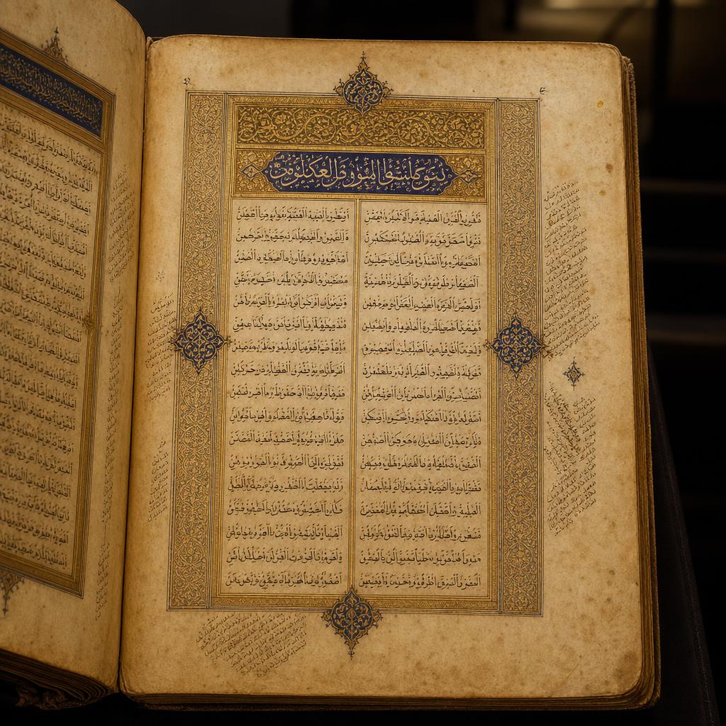 Persian illuminated manuscript depicting Avicenna
